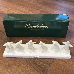Department 56 Snowbabies- parade of penguins, set of 6